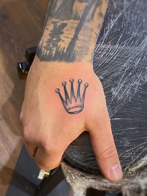 rolex crown tatto|rolex crown tattoo stencil.